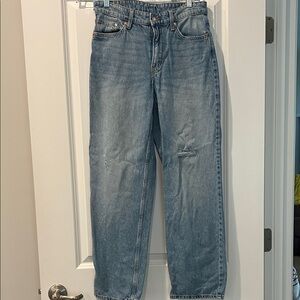 Stylish Light Blue Women's Straight Jeans